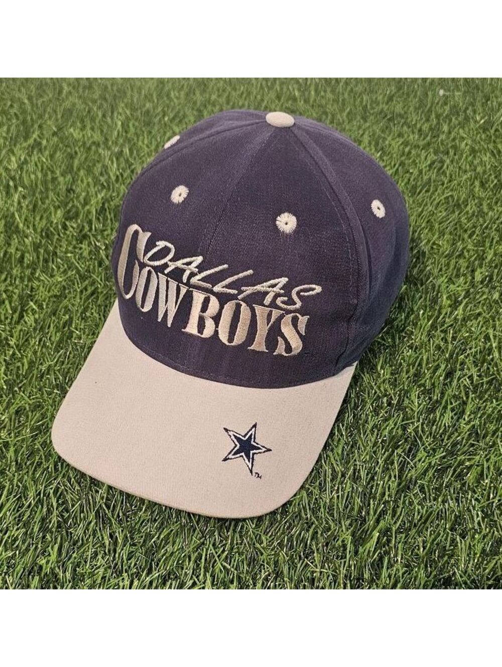 Vtg 90s Cowboys Snapback Adjustable Baseball Cap Hat